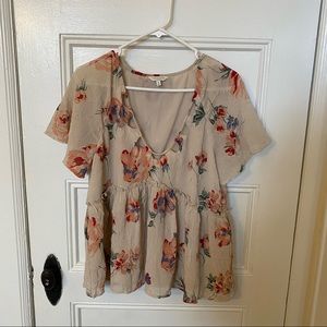 *3 for $20* Lucky Brand Floral Blouse M